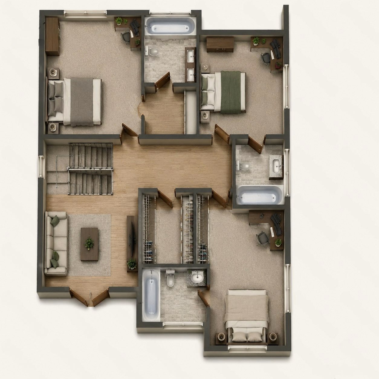 The Blue Hole upper floor plan