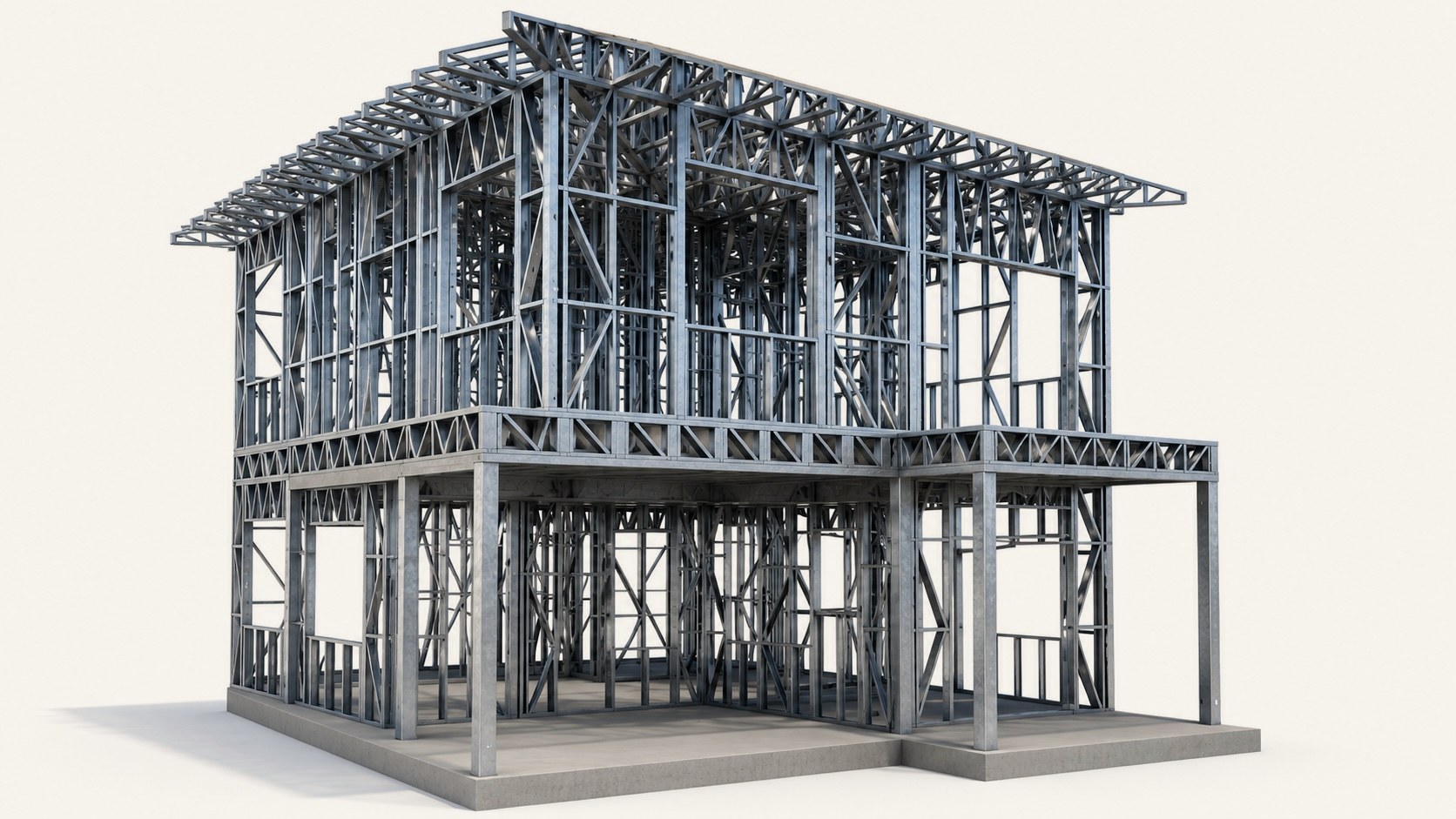 The Caracol steel structural frame