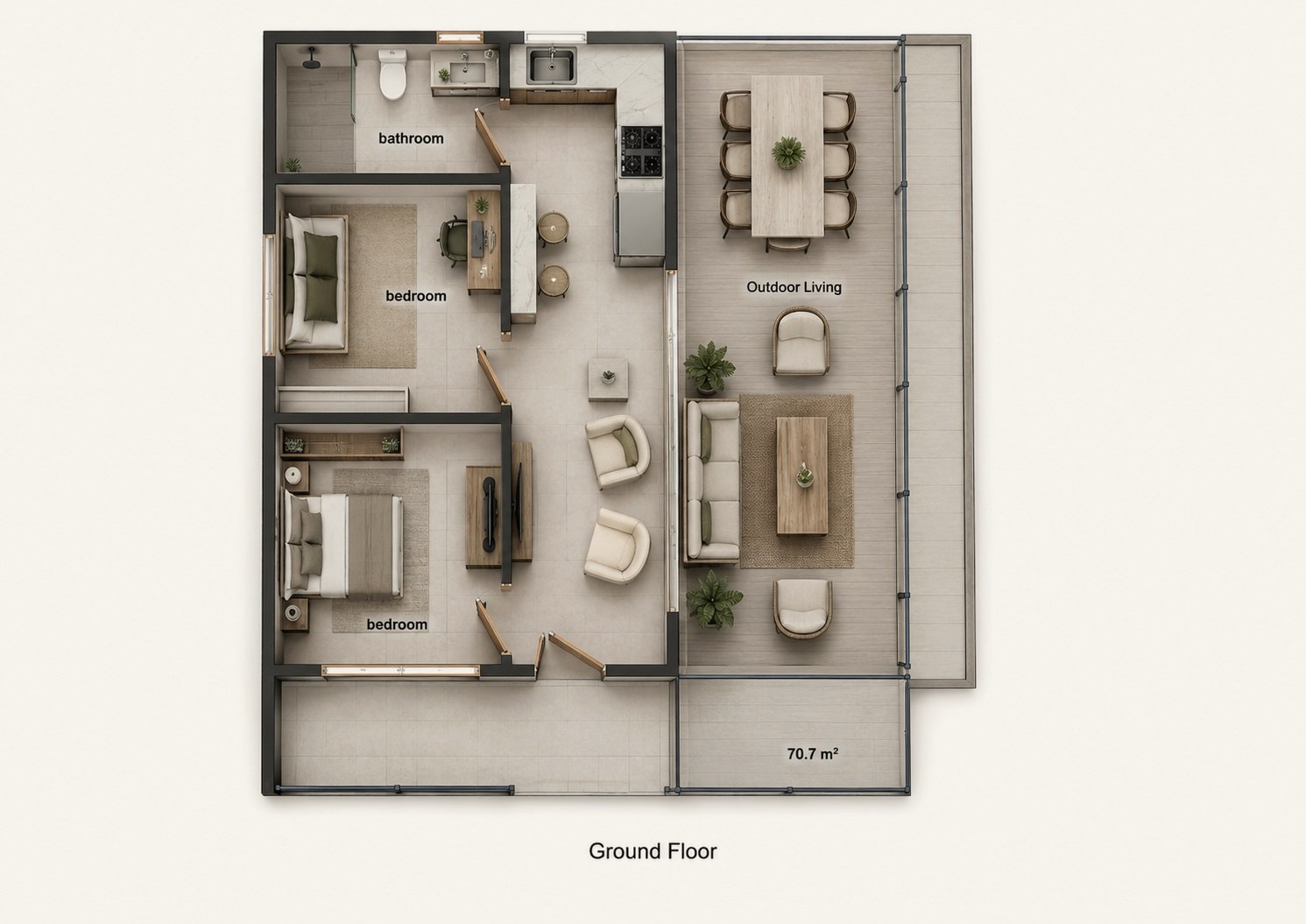 The Caulker floor plan