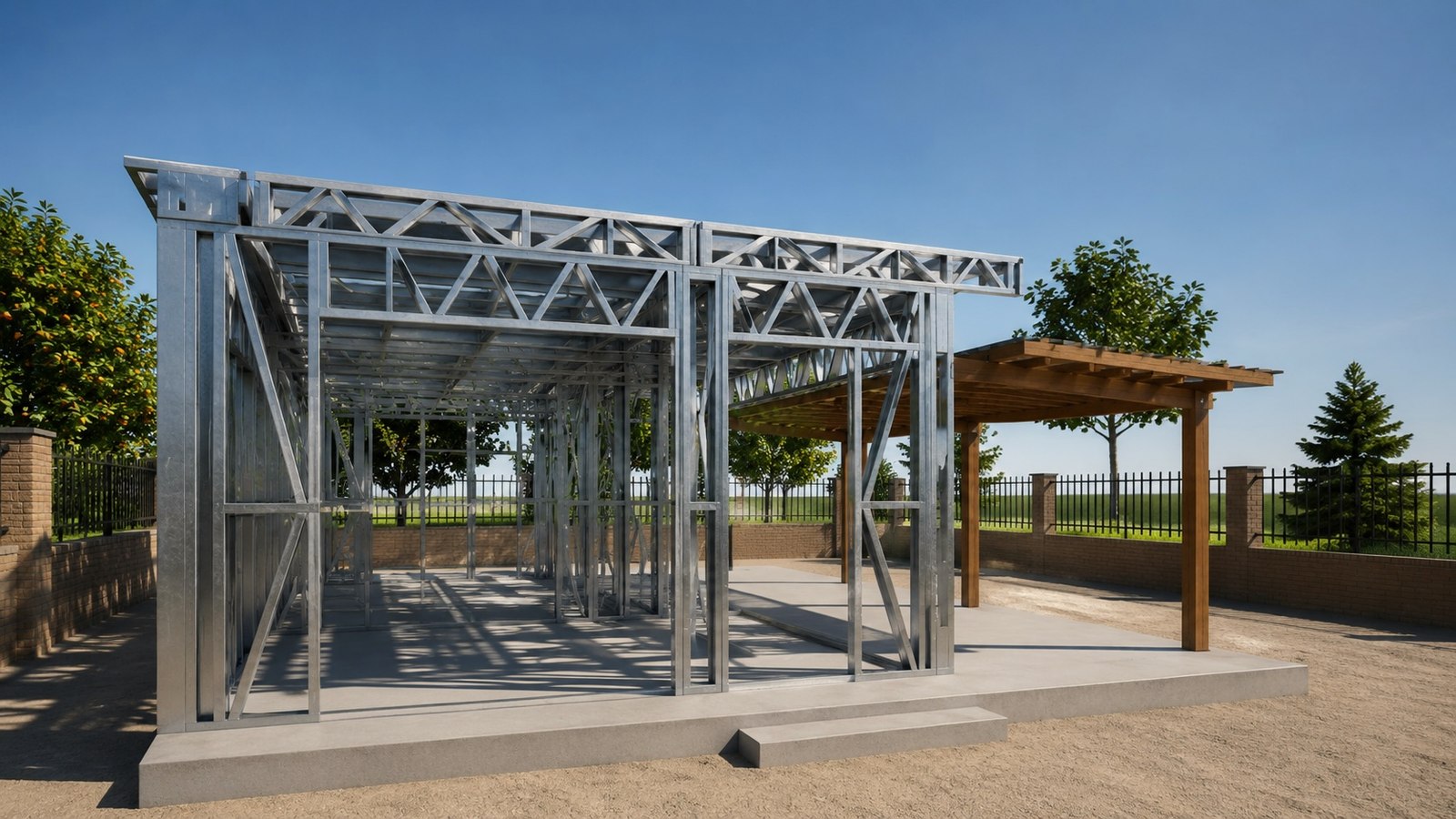 The Caulker steel structural frame