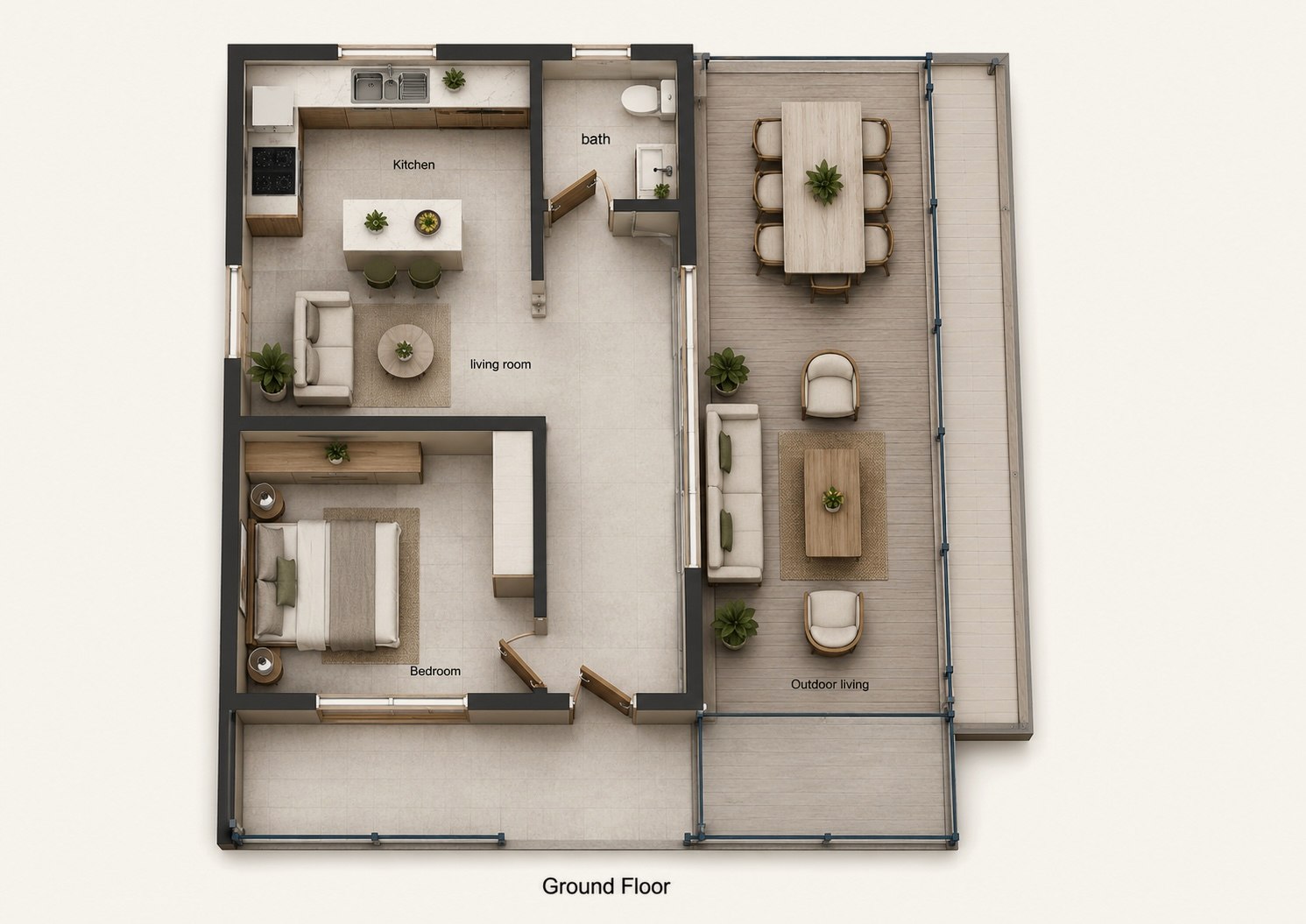 The Caulker alternate floor plan